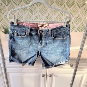 Paige Denim Cut Off Jean Shorts 28 Denim